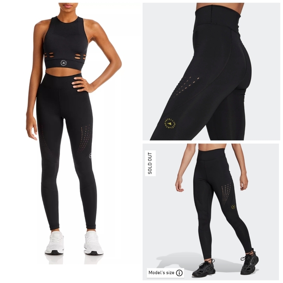 Adidas Stella McCartney High Waisted True Purpose Training Leggings - Picture 2 of 14